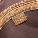 GUCCI Horsebit Tote Bag Leather Gold 137385 Auth BA14993A-15