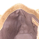GUCCI Horsebit Tote Bag Leather Gold 137385 Auth BA14993A-18