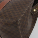 CELINE Macadam Tote Bag PVC Leather Brown Gold Tone Auth BA14994A-10