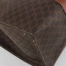 CELINE Macadam Tote Bag PVC Leather Brown Gold Tone Auth BA14994A-11