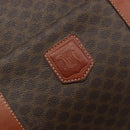 CELINE Macadam Tote Bag PVC Leather Brown Gold Tone Auth BA14994A-15