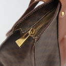 CELINE Macadam Tote Bag PVC Leather Brown Gold Tone Auth BA14994A-16
