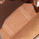 CELINE Macadam Tote Bag PVC Leather Brown Gold Tone Auth BA14994A-18
