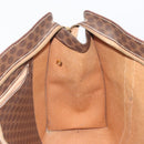 CELINE Macadam Tote Bag PVC Leather Brown Gold Tone Auth BA14994A-19