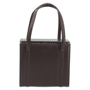 BURBERRY Hand Bag Patent Brown Auth BA14996-13