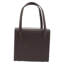 BURBERRY Hand Bag Patent Brown Auth BA14996-2