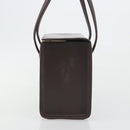 BURBERRY Hand Bag Patent Brown Auth BA14996-3