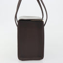 BURBERRY Hand Bag Patent Brown Auth BA14996-4