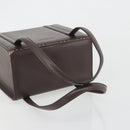BURBERRY Hand Bag Patent Brown Auth BA14996-7