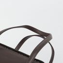 BURBERRY Hand Bag Patent Brown Auth BA14996-8