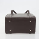 BURBERRY Hand Bag Patent Brown Auth BA14996-5