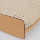 BURBERRY Hand Bag Canvas Beige Gold Tone Auth BA14997A-9