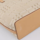 BURBERRY Hand Bag Canvas Beige Gold Tone Auth BA14997A-14