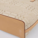 BURBERRY Hand Bag Canvas Beige Gold Tone Auth BA14997A-15
