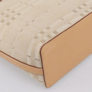 BURBERRY Hand Bag Canvas Beige Gold Tone Auth BA14997A-16