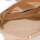 BURBERRY Hand Bag Canvas Beige Gold Tone Auth BA14997A-11