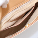 BURBERRY Hand Bag Canvas Beige Gold Tone Auth BA14997A-19