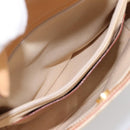 BURBERRY Hand Bag Canvas Beige Gold Tone Auth BA14997A-12