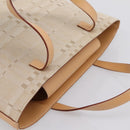 BURBERRY Hand Bag Canvas Beige Gold Tone Auth BA14997A-6