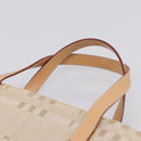 BURBERRY Hand Bag Canvas Beige Gold Tone Auth BA14997A-8