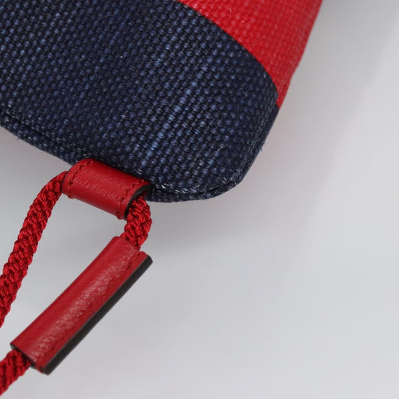 GUCCI Backpack Canvas Red Navy 473872 Auth BA150