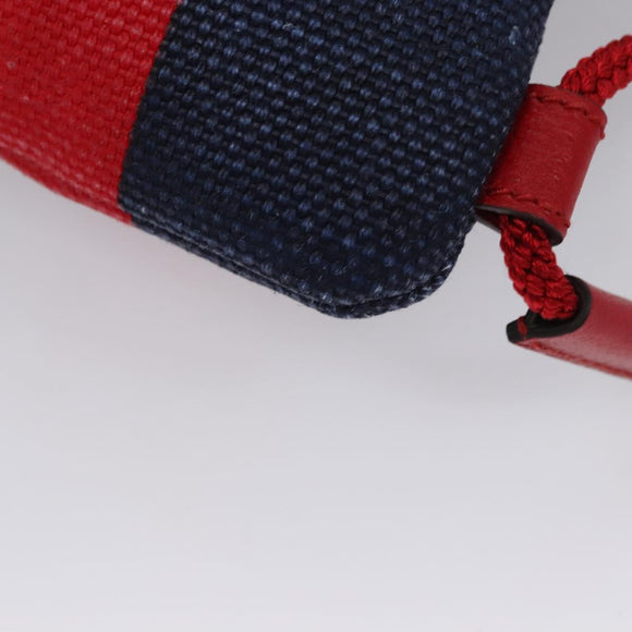 GUCCI Backpack Canvas Red Navy 473872 Auth BA150