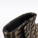 FENDI Zucca Canvas Short Boots Brown Black Auth BA15000A-12