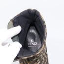 FENDI Zucca Canvas Short Boots Brown Black Auth BA15000A-13