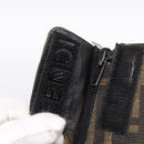 FENDI Zucca Canvas Short Boots Brown Black Auth BA15000A-20