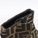 FENDI Zucca Canvas Short Boots Brown Black Auth BA15000A-22