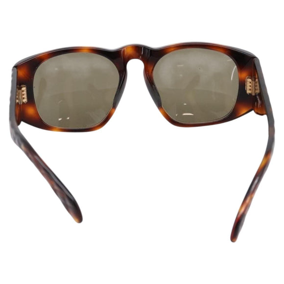CHANEL Tortoise Sunglasses Plastic Brown Gold Tone CC Auth BA15019