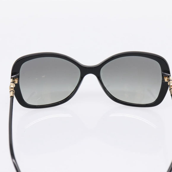 VERSACE Medusa Sunglasses Plastic Black Gold Tone Auth BA15022V