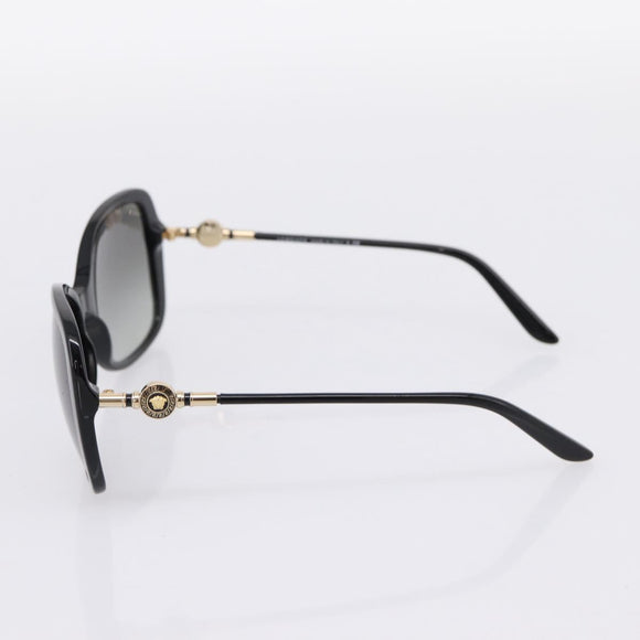 VERSACE Medusa Sunglasses Plastic Black Gold Tone Auth BA15022V