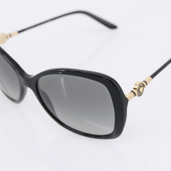 VERSACE Medusa Sunglasses Plastic Black Gold Tone Auth BA15022V