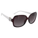 CHANEL Sunglasses Plastic White Silver CC Auth BA15024-1