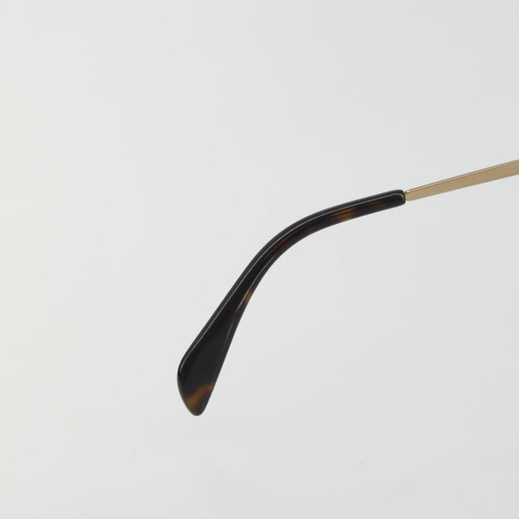 CELINE Sunglasses Plastic Tortoise Brown Gold Tone Auth BA15025V