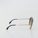 CELINE Sunglasses Plastic Tortoise Brown Gold Tone Auth BA15025V-5