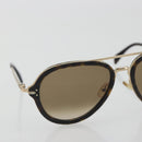 CELINE Sunglasses Plastic Tortoise Brown Gold Tone Auth BA15025V-6
