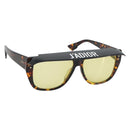 Christian Dior Sunglasses Plastic Tortoise Brown Gold Auth BA15026V-1