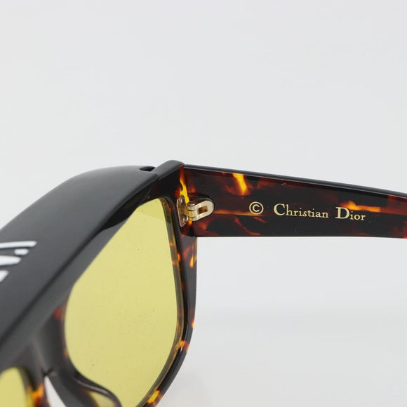 Christian Dior Sunglasses Plastic Tortoise Brown Gold Auth BA15026V