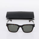 SAINT LAURENT Tortoise Sunglasses Plastic Brown Silver Auth BA15028A-13