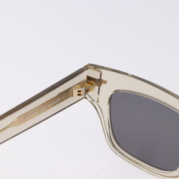BOTTEGA VENETA Sunglasses Plastic Gold Clear Auth BA15029