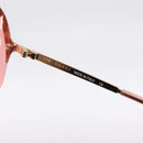 GUCCI Rimless Sunglasses Metal Red Gold Tone Auth BA15030-9