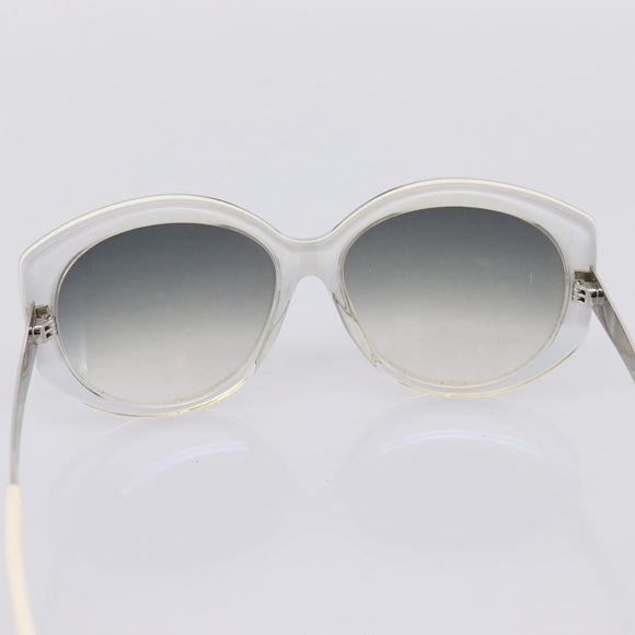 Christian Dior Sunglasses Plastic White Silver Auth BA15031