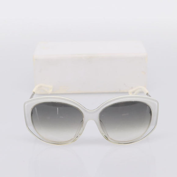 Christian Dior Sunglasses Plastic White Silver Auth BA15031
