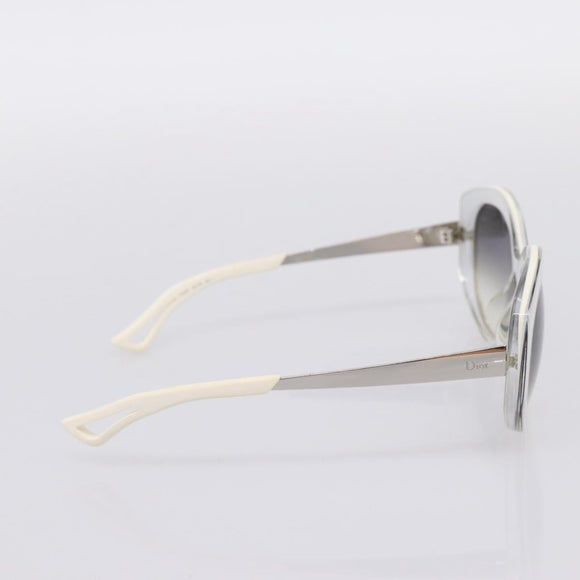 Christian Dior Sunglasses Plastic White Silver Auth BA15031