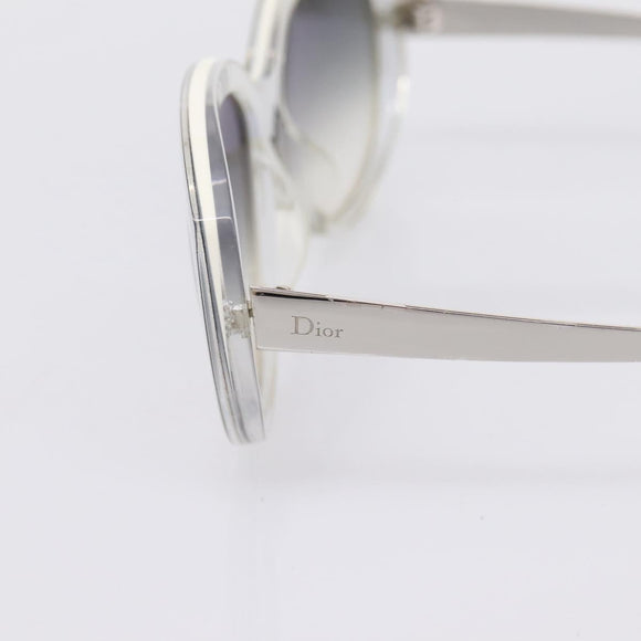 Christian Dior Sunglasses Plastic White Silver Auth BA15031