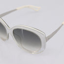 Christian Dior Sunglasses Plastic White Silver Auth BA15031-8