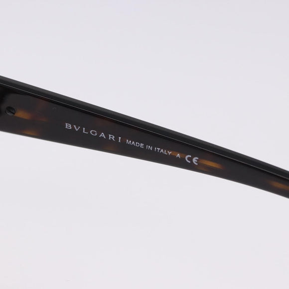 BVLGARI Sunglasses Plastic Brown Gold Tone Auth BA15032A