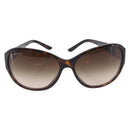 BVLGARI Sunglasses Plastic Brown Gold Tone Auth BA15032A-2